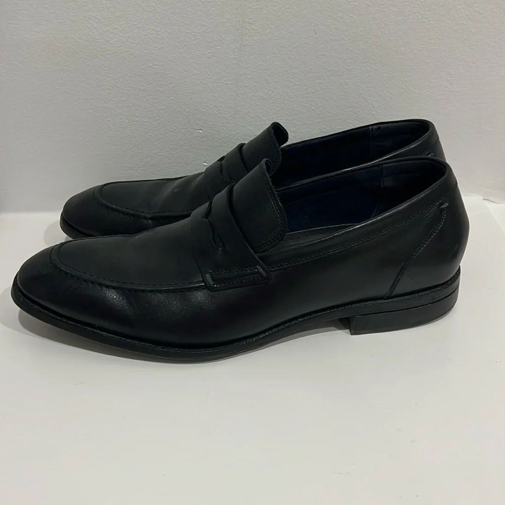 Cole Haan Warner Grand Penny Mens Black Loafers & Slip Ons Penny Shoes